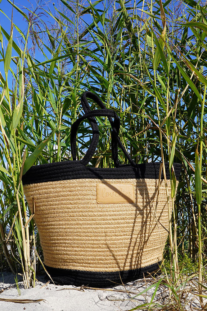 Flamencos strandtaske, Medium - Jet Black